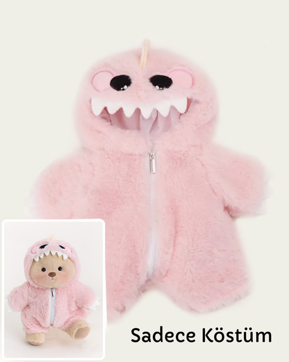 PatiPuff™ Pembe Tüylü Dino Poffy